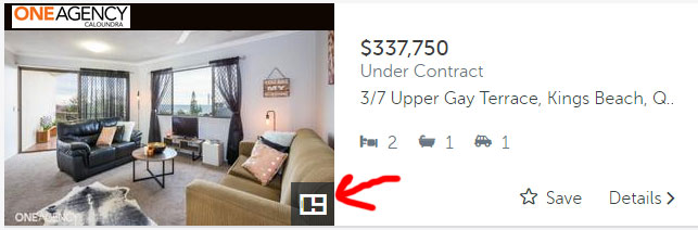 Floor Plan Icon on RealEstate.com.au Listing