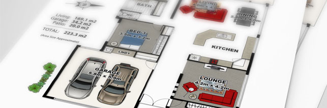 An example of a floor plans 'flow'