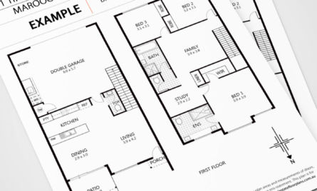 Standard Black and White Floor Plan