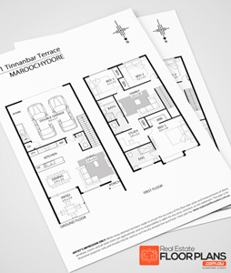 example of black and white floor plan