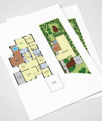 colour floor plan example